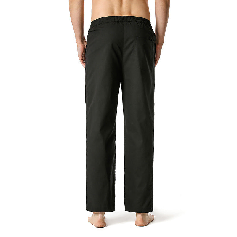 Herren Sommerhose Leicht Baumwolle mit Kordelzug und Taschen