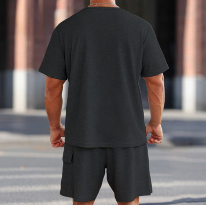 Herren Sportset Atmungsaktiv mit Taschen Modern