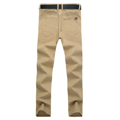 Herren Chinos Slim Fit Elastisch Mit Stretch