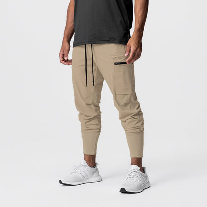 Herren Sporthose Mit Reißverschlusstaschen Elastisch