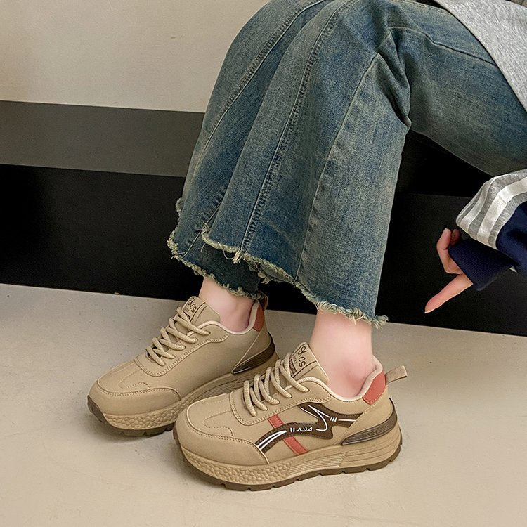 Damen Sneaker Dicksohlige Laufschuhe Mit Fußbett Technologie