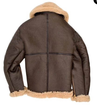 Herren Lammfelljacke Robust Mit Taschen Winterjacke