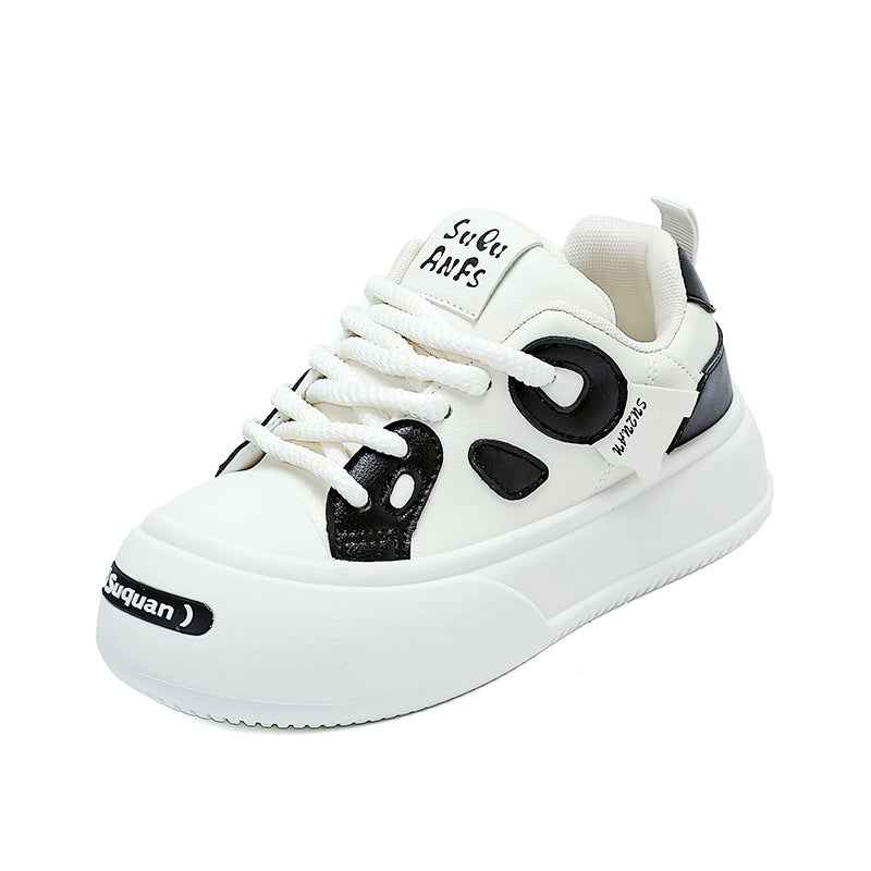 Damen Sneaker Hoch Bequem Modisch Weiß