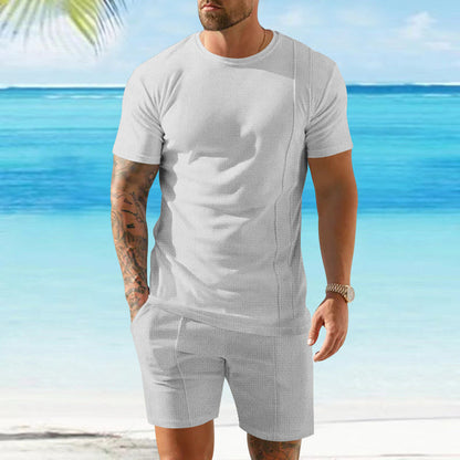 Herren Sport-Outfit Kurzarm-Shirt und Shorts-Set