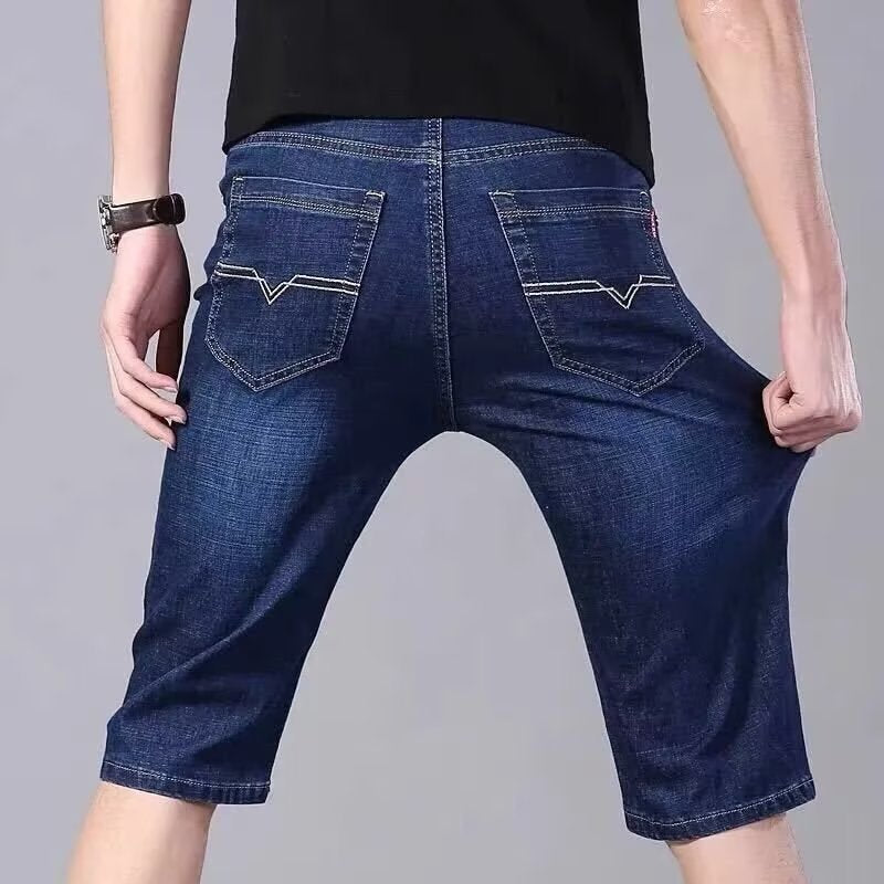 Herren Shorts Denim Bequem Weit Schnitt Freizeit - BerlinGlamour