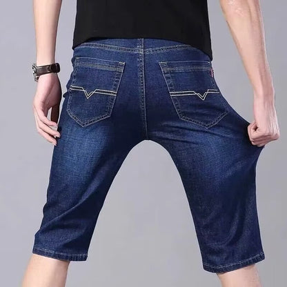 Herren Shorts Denim Bequem Weit Schnitt Freizeit - BerlinGlamour