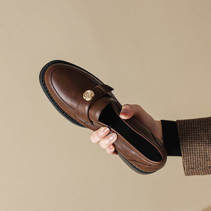 Damen Mokassins Elegante Schuhe mit Schnalle Komfortabel