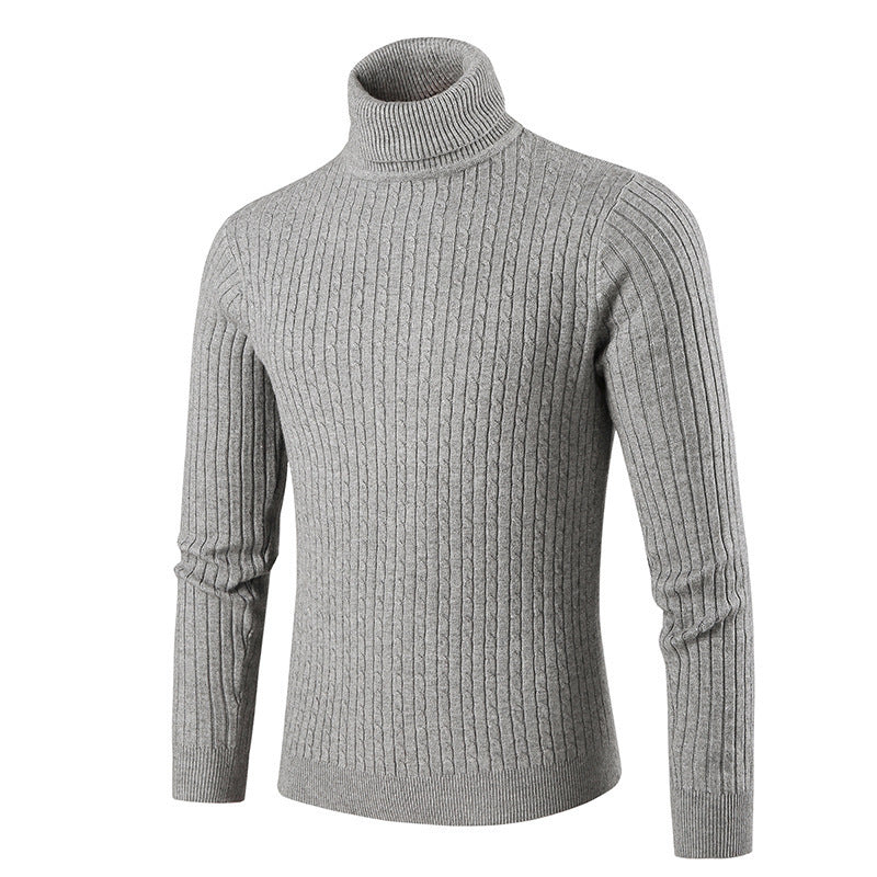 Herren Rollkragenpullover Strick Modern Style