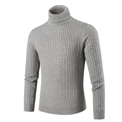 Herren Rollkragenpullover Strick Modern Style