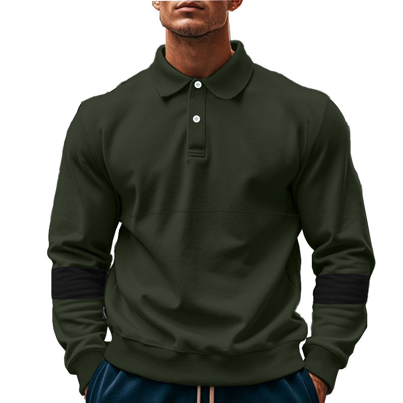 Herren Poloshirt Lässig Strukturiert Modern
