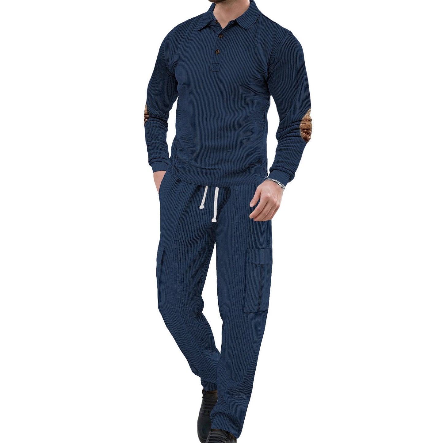 Herren Anzug Elegant Strukturiert Modern SlimFit
