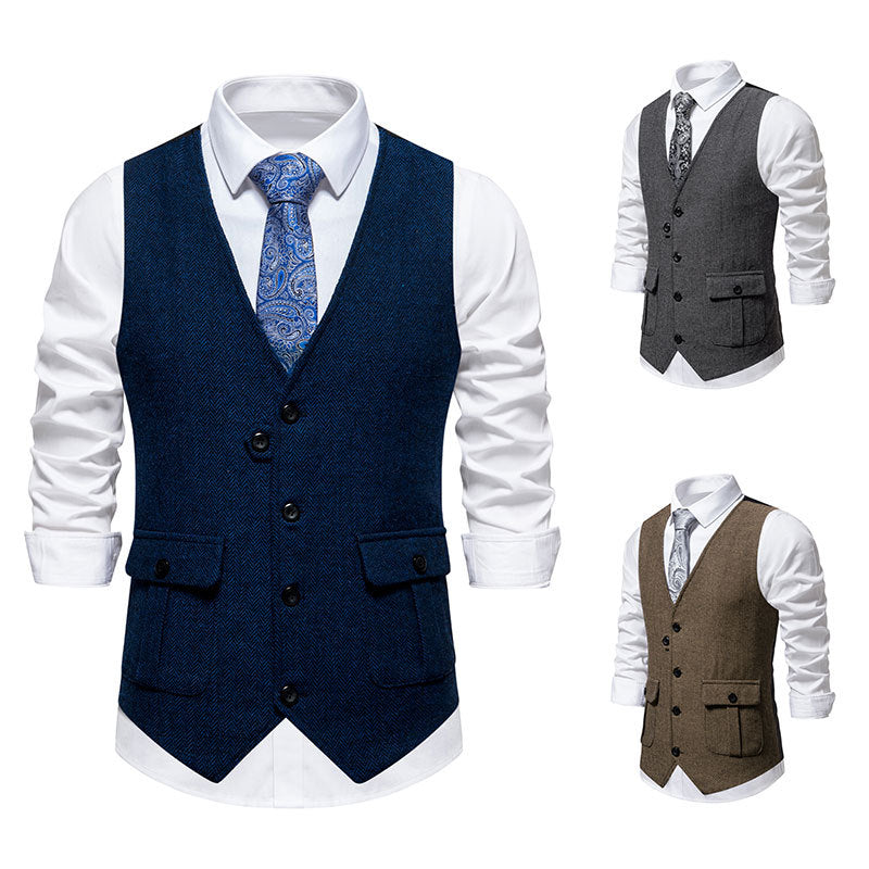 Herren Anzugweste Elegante Klassisch Modern - BerlinGlamour