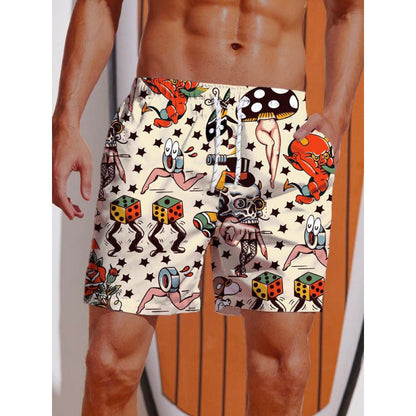 Männer Badehose Psychedelisch Farben Berlin Style