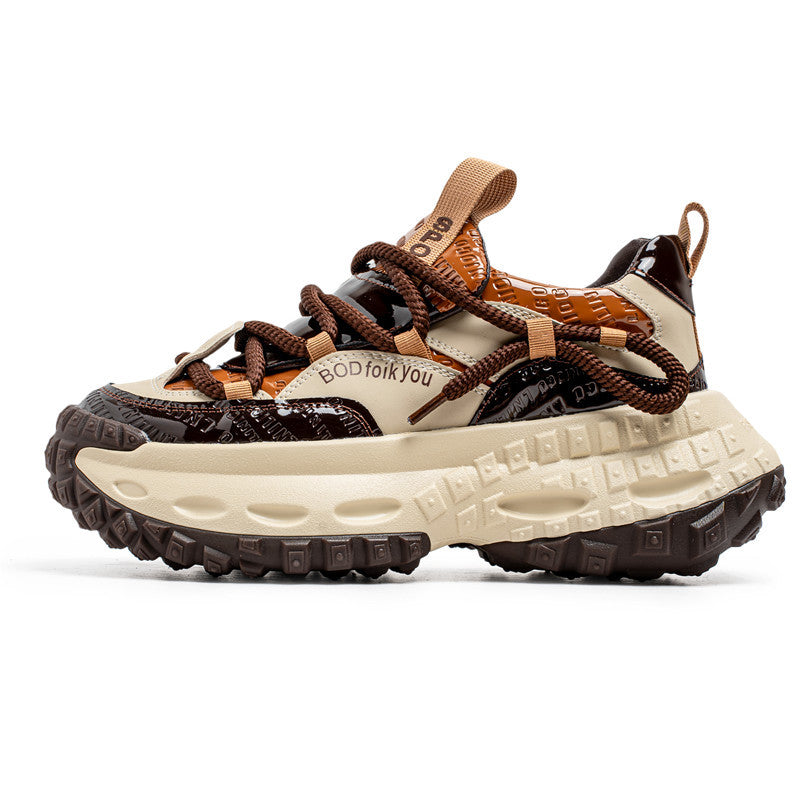 Damen Sneaker Sportlich Chunky Rutschfest Modisch