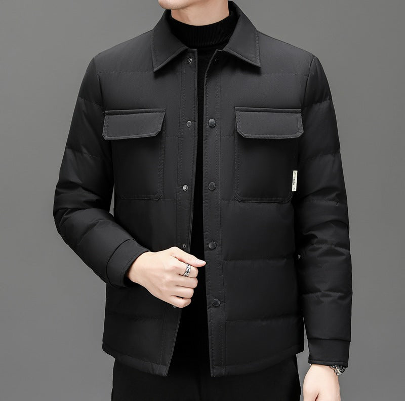 Herren Steppjacke Leicht Praktisch Mit Taschen