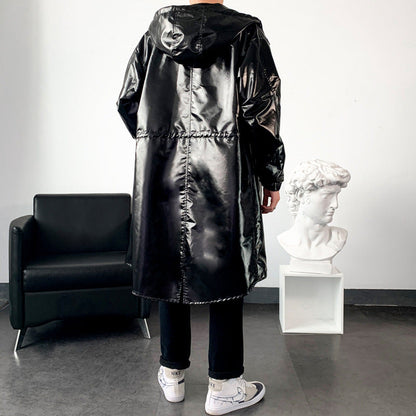 Herren Regenjacke Reflektierend Wasserdicht mit Kapuze