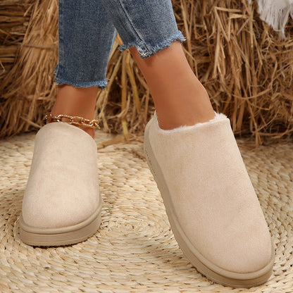 Damen Slipper Weich Kunstfell Rutschfest Warm