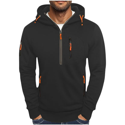 Herren Kapuzenjacke Wasserabweisend Funktionsjacke Modern