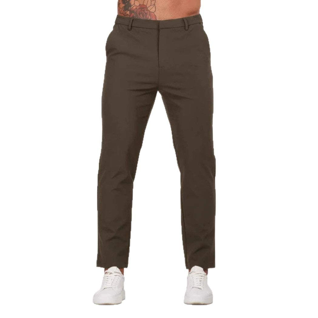 Herren Slim Fit Hosen Elastisch Mit Taschen