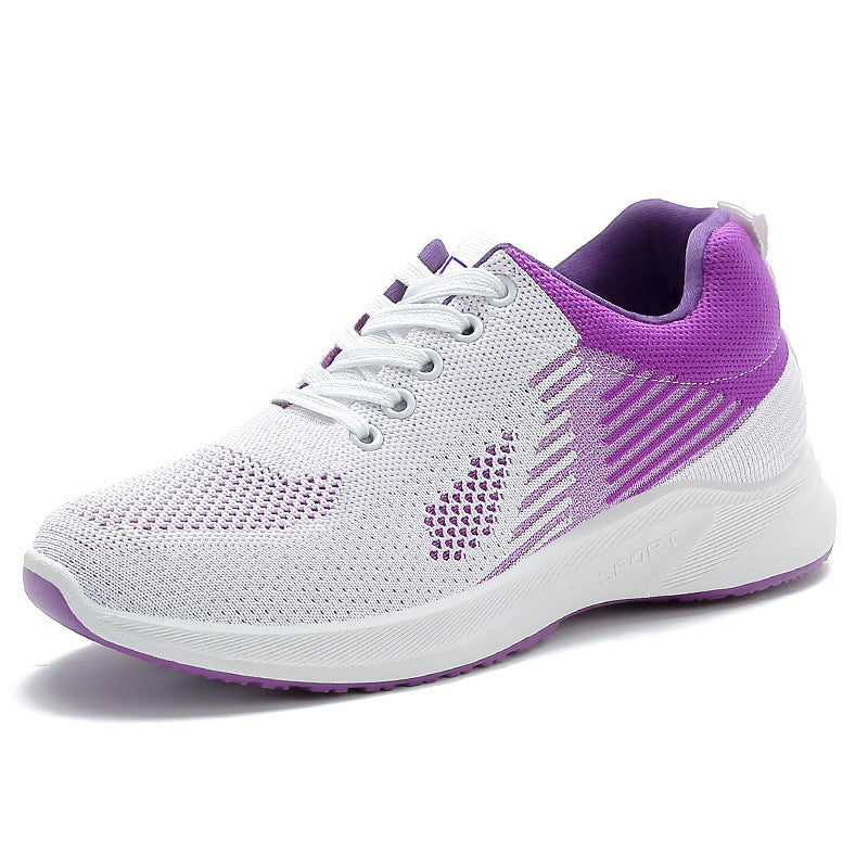 Damen Laufschuhe Leicht Atmungsaktiv Strickdesign Sportschuhe