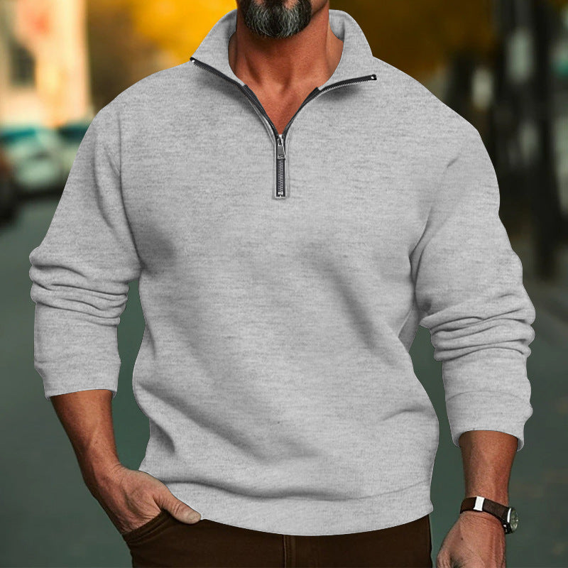 Herren Hoodie Reißverschluss Elastisch Sportlich