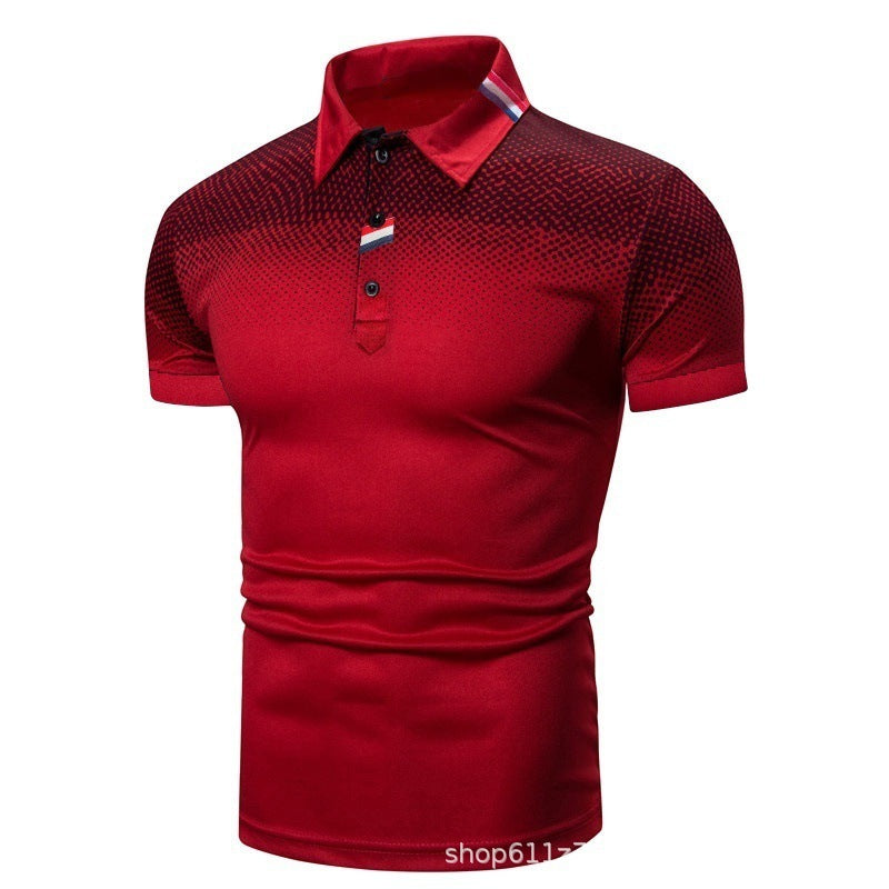 Herren Poloshirt Modern Grafik Sportlich Slimfit