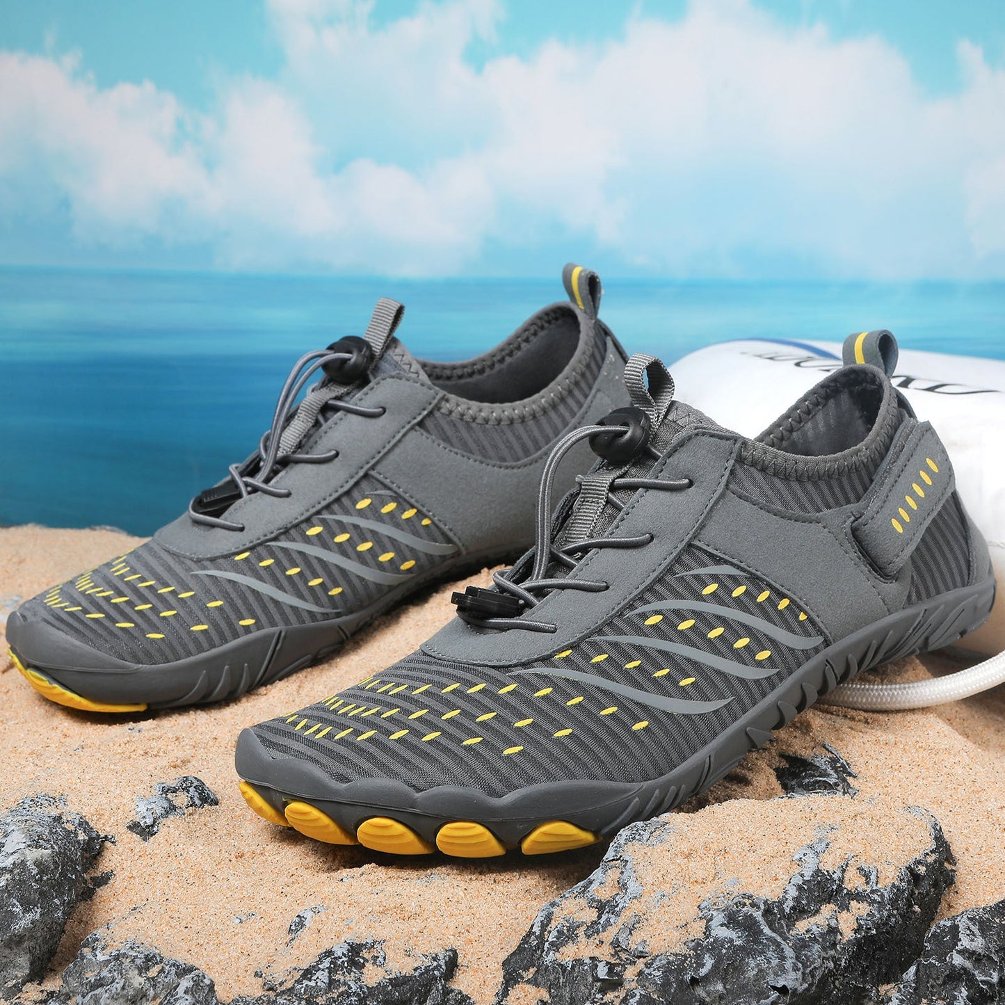 Wassersport Schuhe Damen Elastisch Schnell Schnürsystem Sportlich