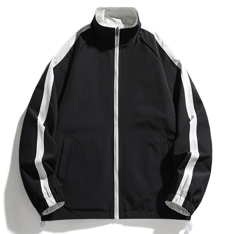 Herren Übergangsjacke Sportlich Mit Kragen Reißverschlusstaschen