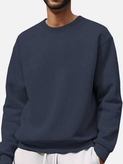 Herren Sweatpullover Lässig Oversized Schultern Cut-Out