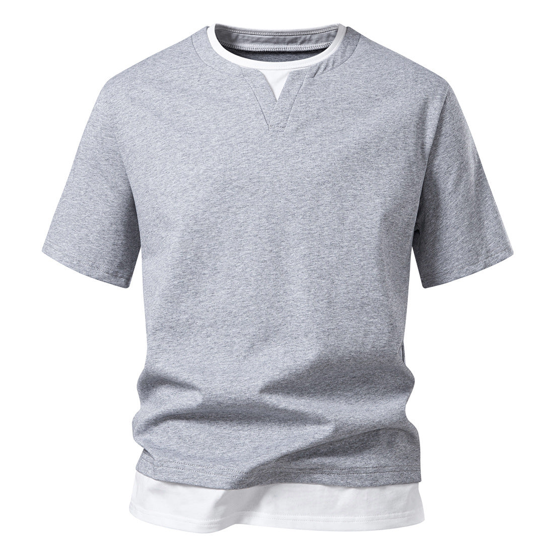 Herren T-Shirt V-Ausschnitt Casual Berlin Style