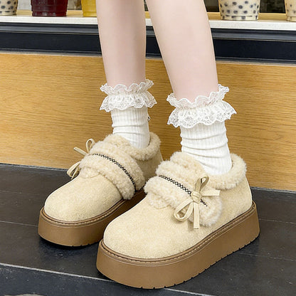 Damen Slipper Weich Flauschig Warm mit Riemchen
