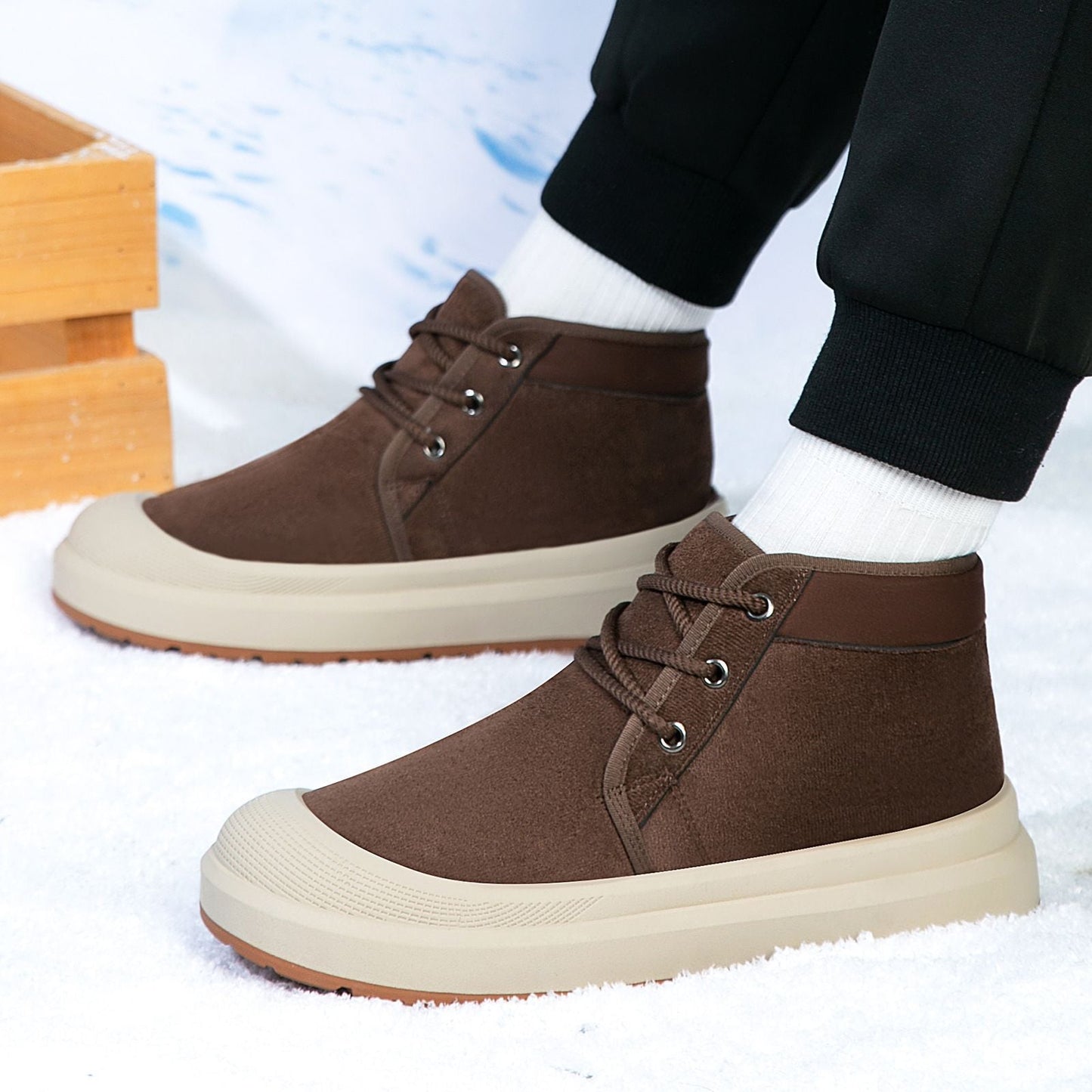 Damen Winterstiefeletten Gemütlich Warm Modern - BerlinGlamour