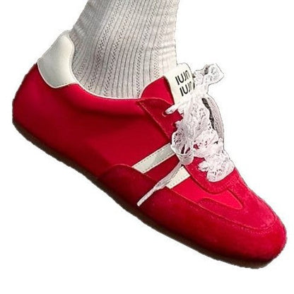 Damen Sneaker Luxus Obermaterial Rutschfeste Sohle