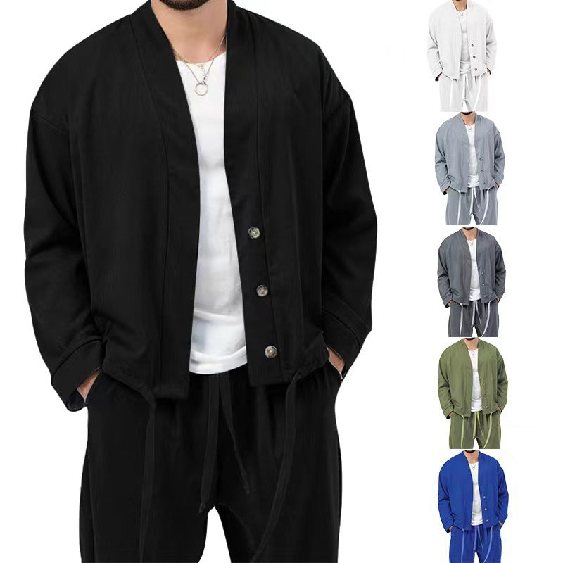 Herren Joggerhose mit leichtem Überwurf Modern Style - BerlinGlamour