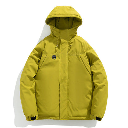 Herren Winterjacke Isolierend Warm mit Fleece-Innenfutter