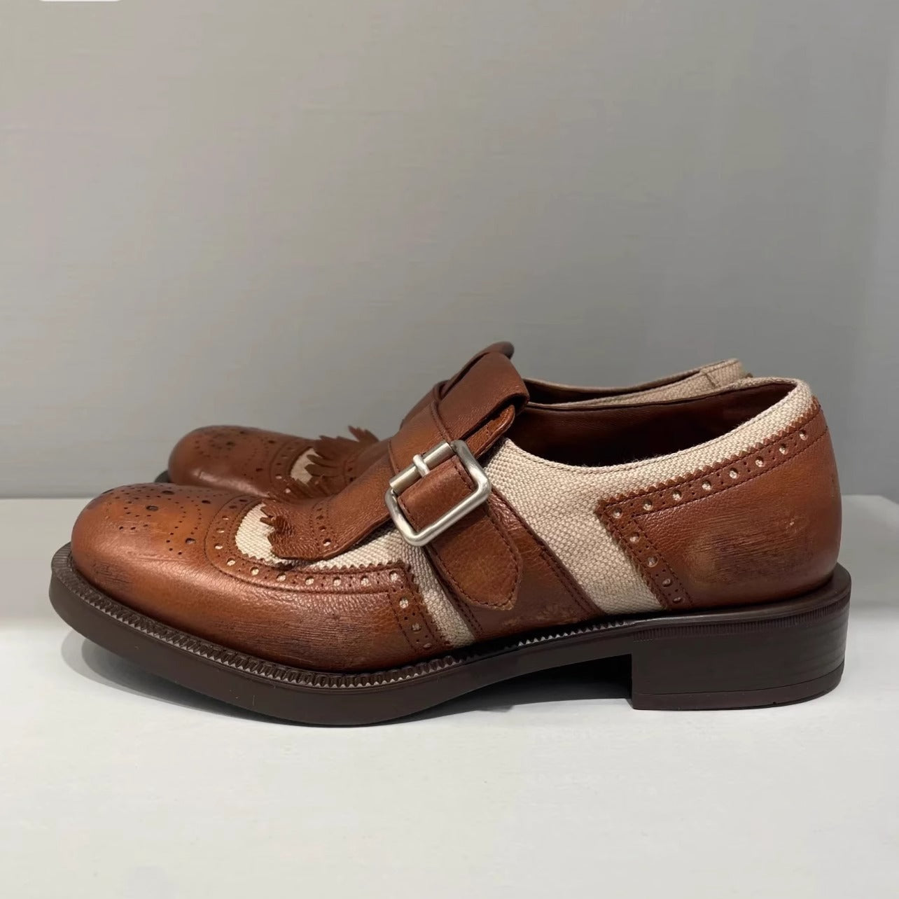 Damen Schnürschuhe Elegante Lochmusterung Komfortabel
