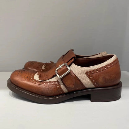 Damen Schnürschuhe Elegante Lochmusterung Komfortabel