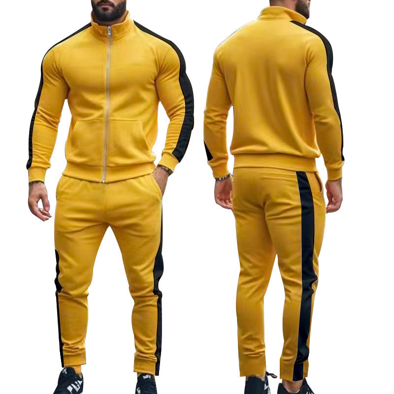 Herren Sportset Kapuzenjacke Jogginghose Sportlich Grüße - BerlinGlamour
