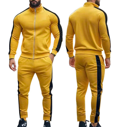 Herren Sportset Kapuzenjacke Jogginghose Sportlich Grüße - BerlinGlamour