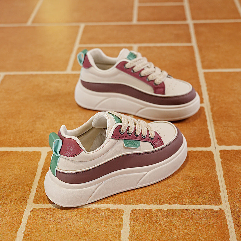 Damen Plateausneaker Hoch Modisch Bequem