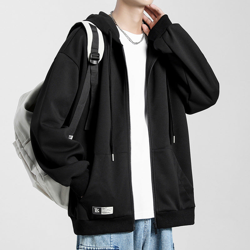 Herren Hoodiejacke Bequem Oversized Großzügig Modern