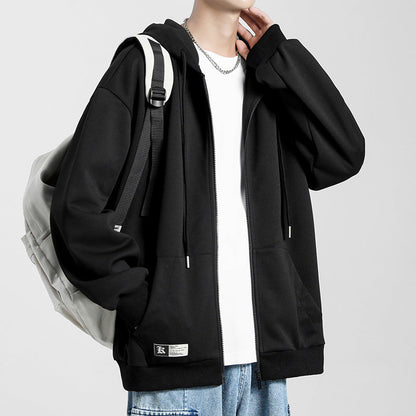 Herren Hoodiejacke Bequem Oversized Großzügig Modern