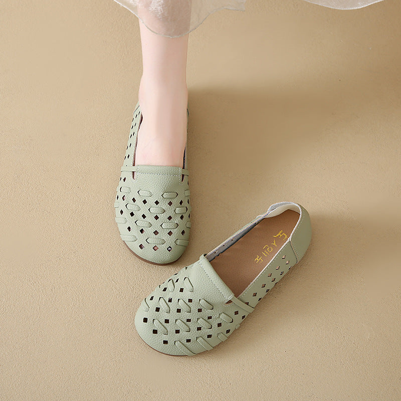 Damen Slipper Atmungsaktiv Komfortabel Cut-Out Design