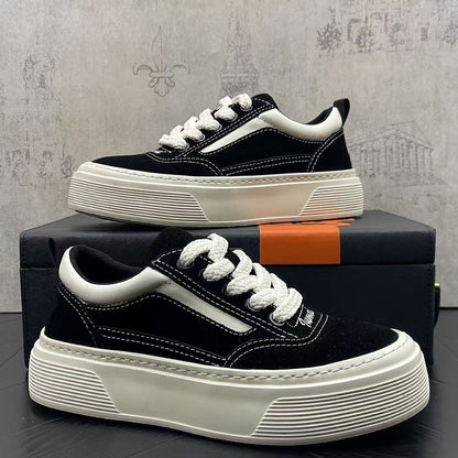 Damen Sneaker Strukturiert Voluminöse Sohle Mode