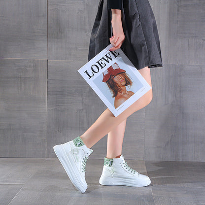 Damen Sneaker High-Top atmungsaktiv mit Schnürsystem