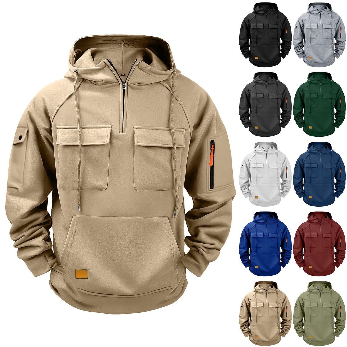 Herren Alltags-Hoodie mit praktischen Taschen BerlinGlamour: Herren Alltags-Hoodie ist ein stylisches und vielseitiges Accessoire für Damen, das mit einer Vielzahl von praktischen und modischen - BerlinGlamour
