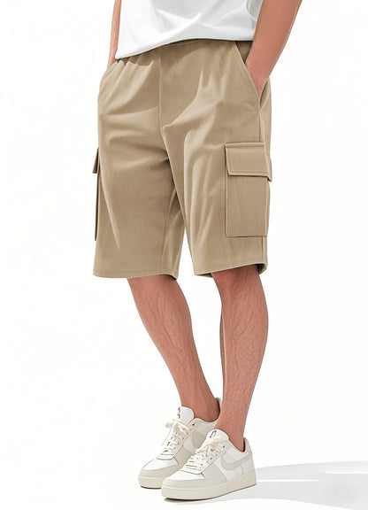 Herren Cargo Shorts Modern Streifen Design Praktisch