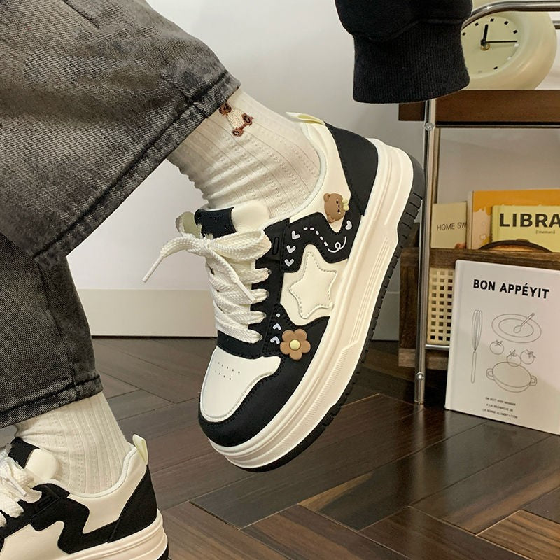 Damen Sneaker Chunky Modisch mit Applikationen