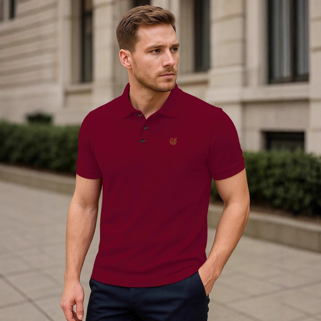 Herren Polohemd Modern Schnitt Edles Design