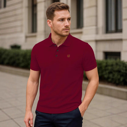 Herren Polohemd Modern Schnitt Edles Design